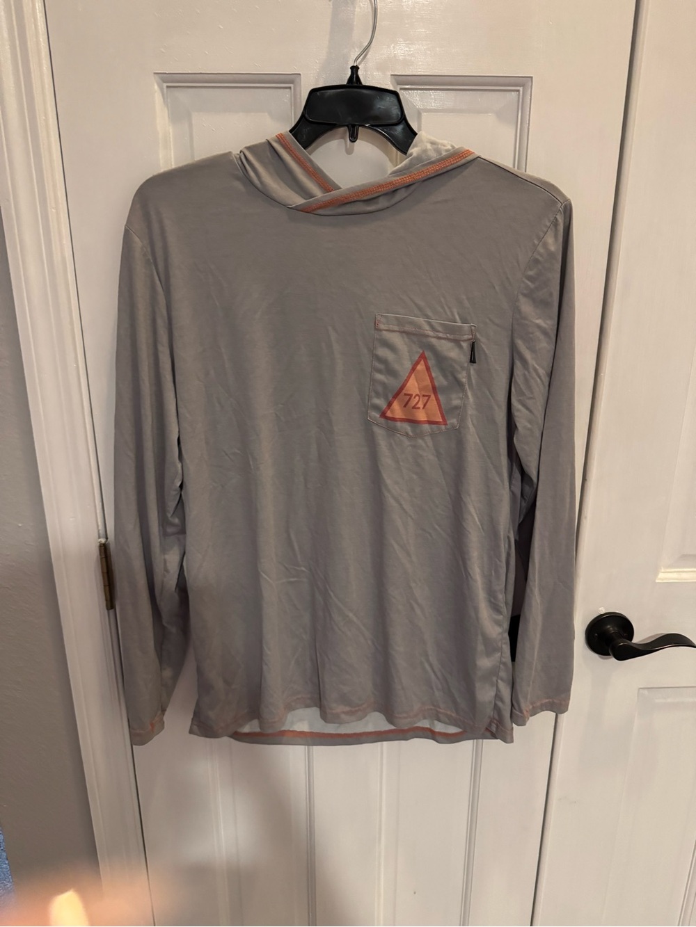 727‎ SunCoast Provisions Co. Performance Hooded Fishing Shirt Gray - M